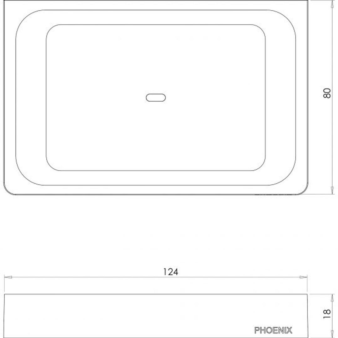 Phoenix Gloss Soap Dish Chrome Gs895