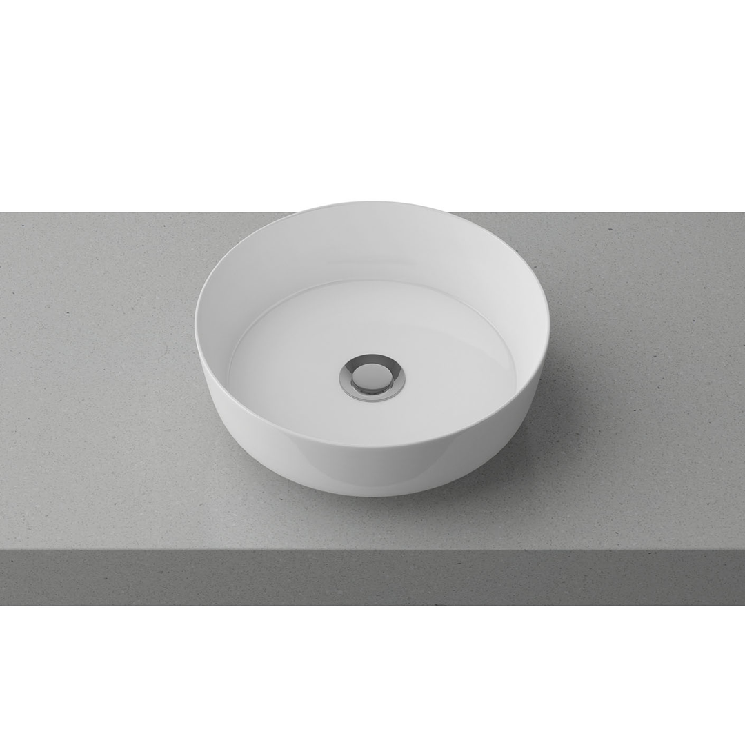 Timberline Gem Ceramic Counter Basin Gloss White