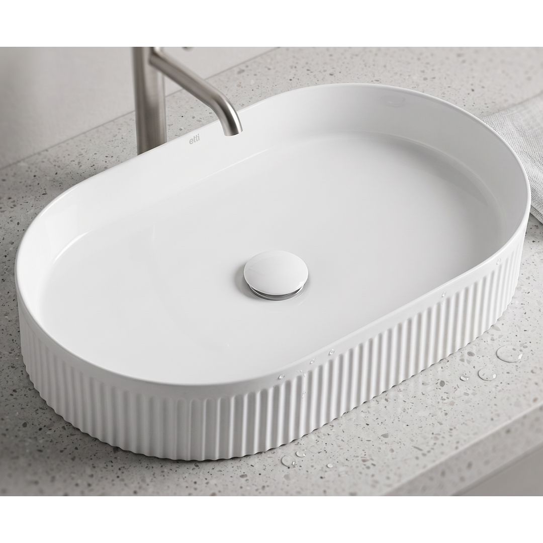 Otti Kensington Oval 560X350X120 Gloss White Basin