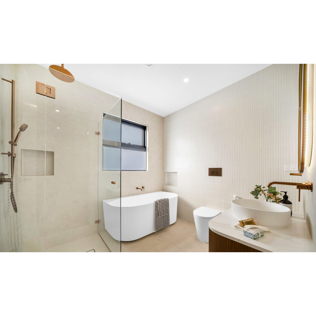 Greens Gisele Wall Basin Mixer PVD Brushed Copper