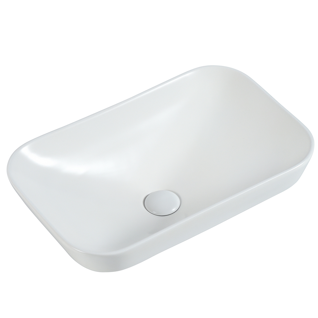 Zumi Goccia Basin 515X340X155Mm Matte White With 40Mm Matte White Pop Up Waste & Adaptor