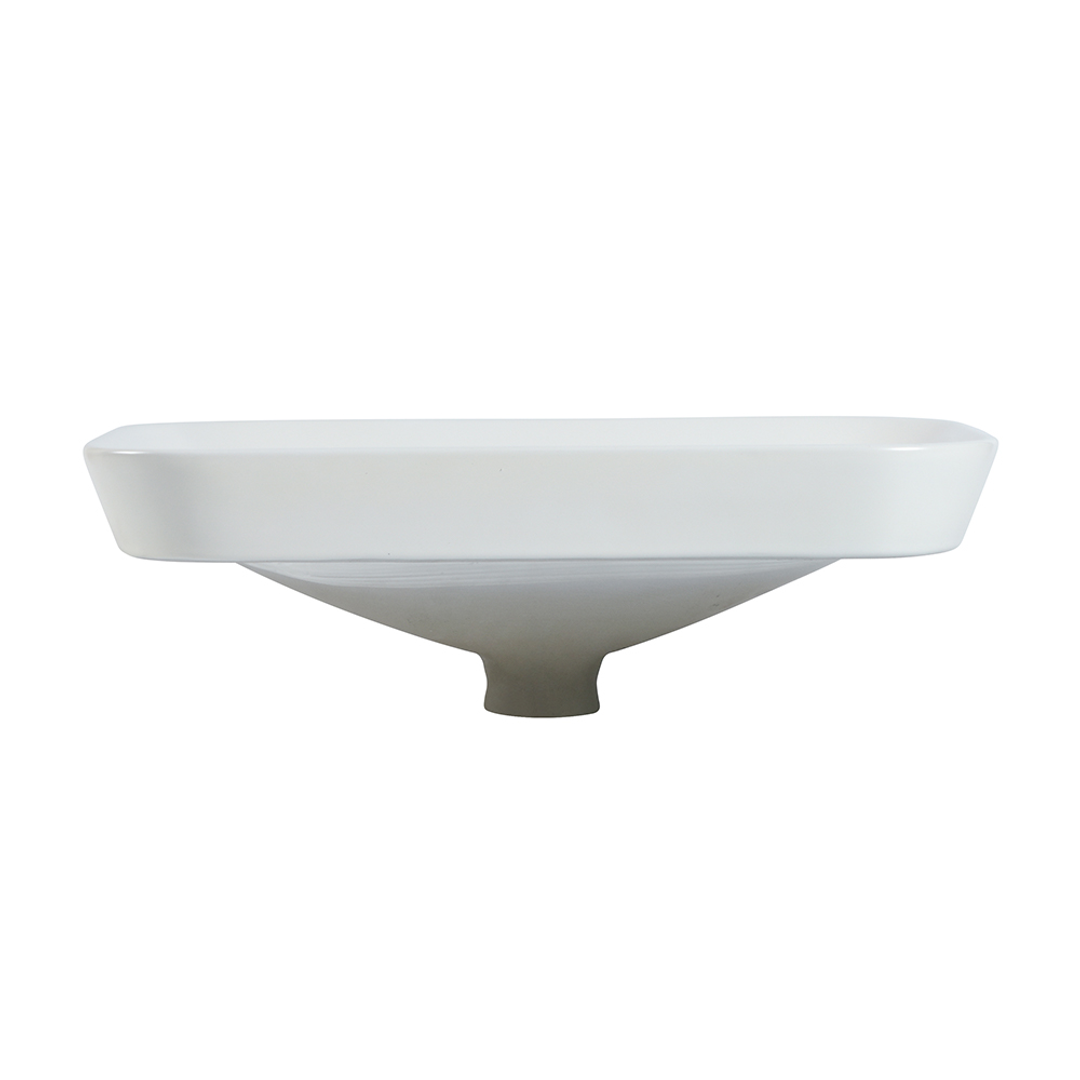 Zumi Goccia Basin 515X340X155Mm Matte White With 40Mm Matte White Pop Up Waste & Adaptor