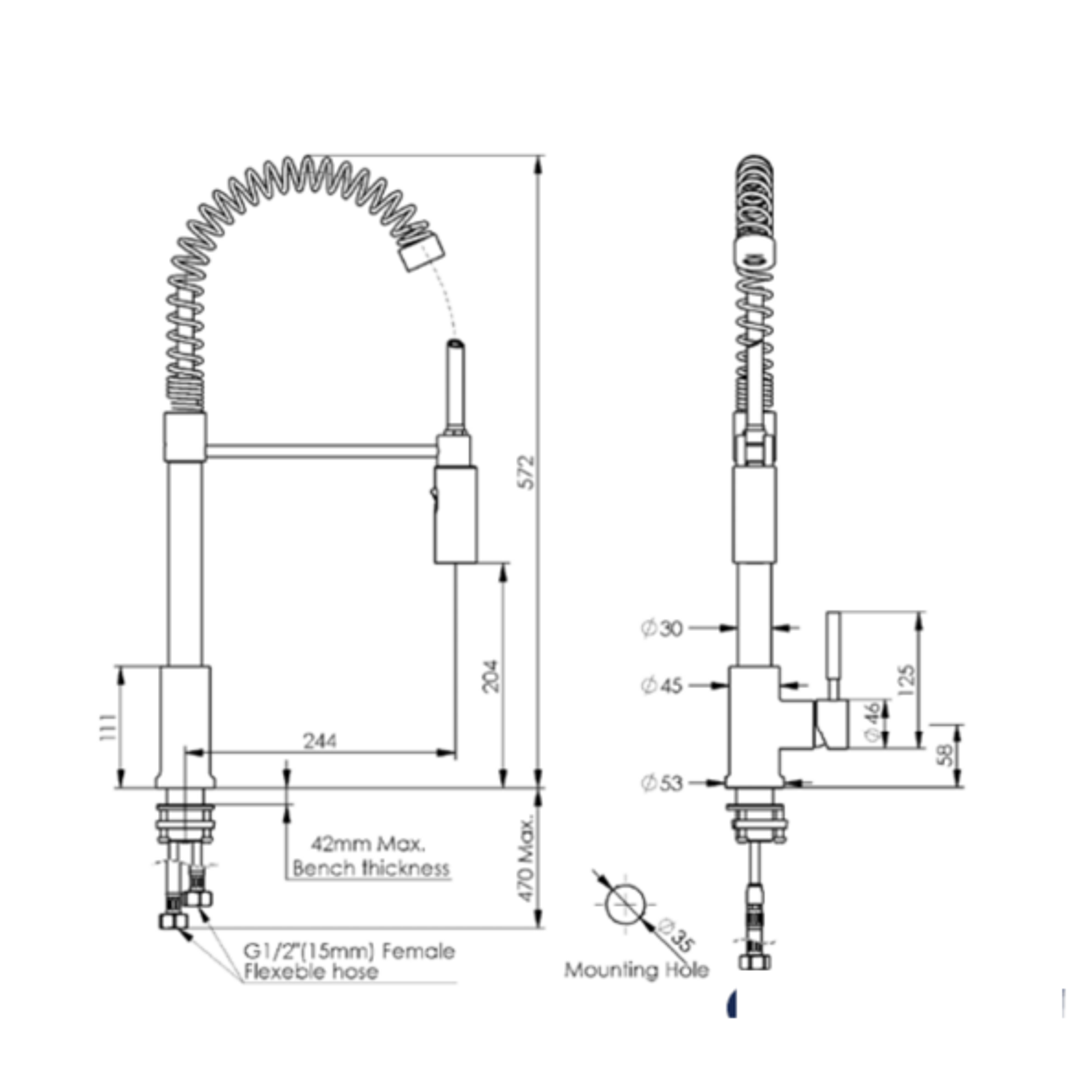 Alfresco Spring Sink Mixer