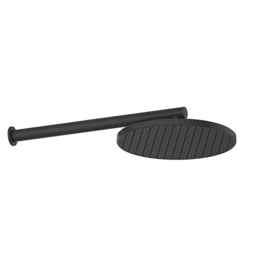 Greens Glide Rainboost Wall Shower Matte Black