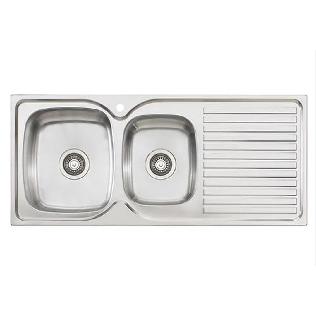 Oliveri Harmony Sink 1 & 3/4 Bowl With Drainer 1 Tap Hole Left HB