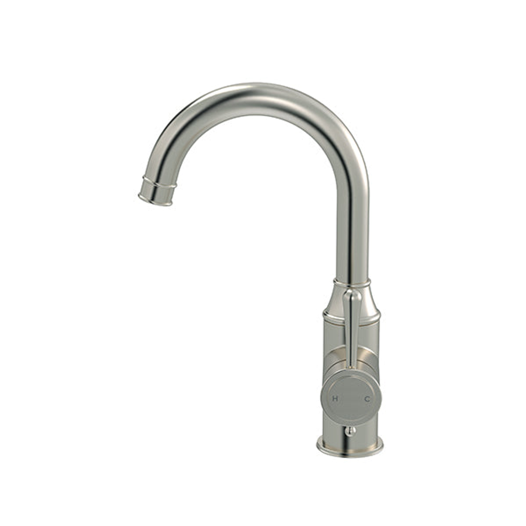 Meir Harrington Basin Mixer Brushed Nickel