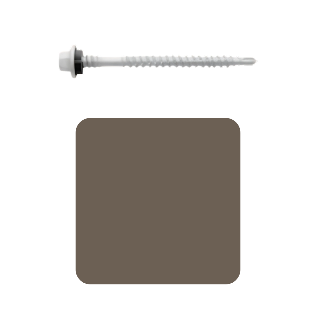 Roofing Screw Timber/Metal M6# 25mm Colorbond (100 Pack)
