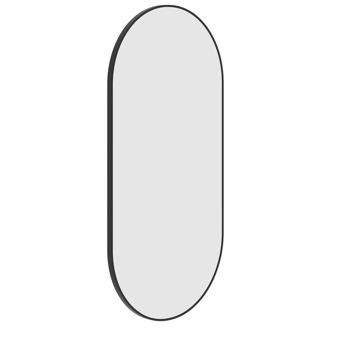Thermogroup Havana Pill Black Framed Mirror - 500X1000Mm