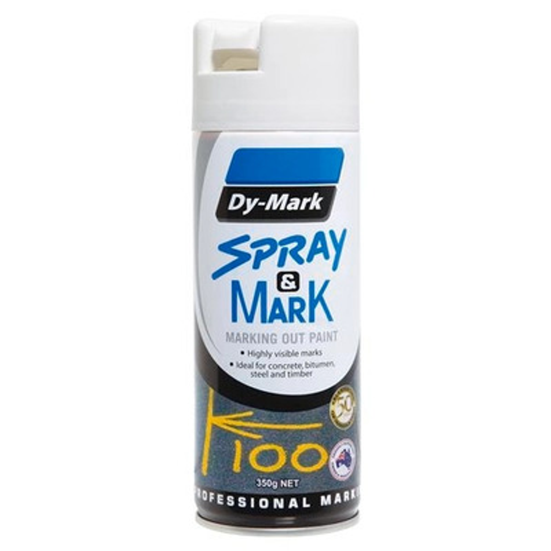 Spray & Mark Marking Paint Aerosol 350G White