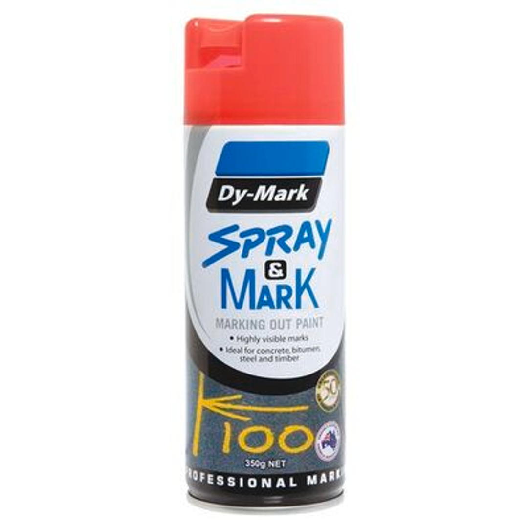 Spray & Mark Marking Paint Aerosol 350G Fluro Orange