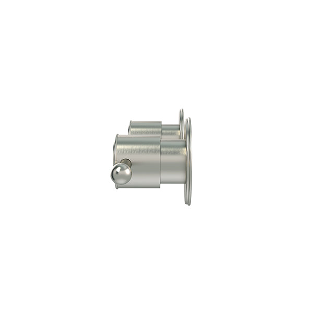 Meir Harrington Wall Tap Set With Lever Handle Brushed Nickel