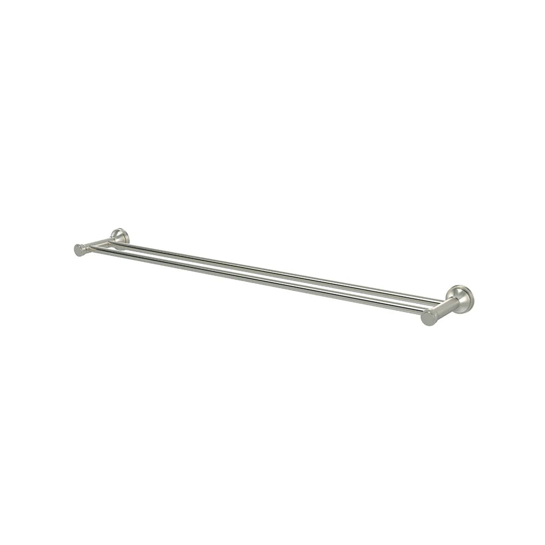 Meir Harrington Double Towel Rail Brushed Nickel