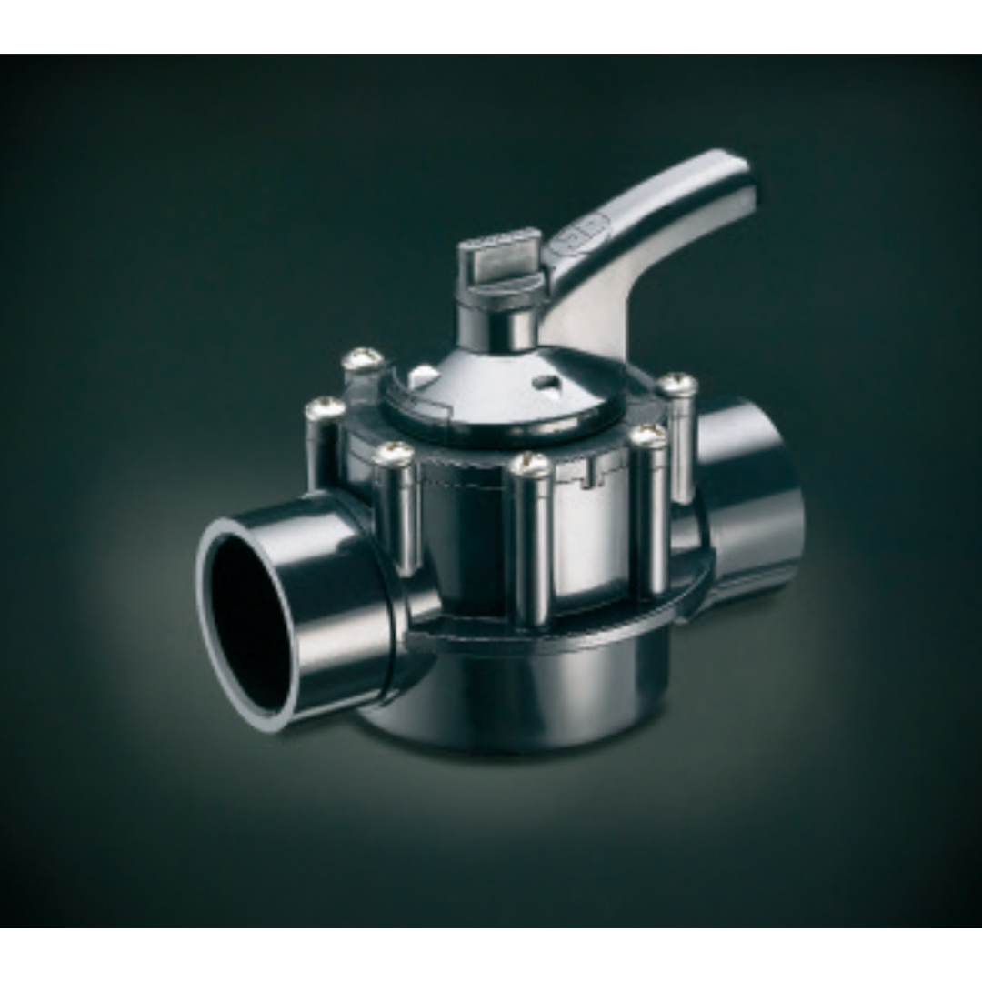 Hayward Deluxe 2 Way Ball Valve Black