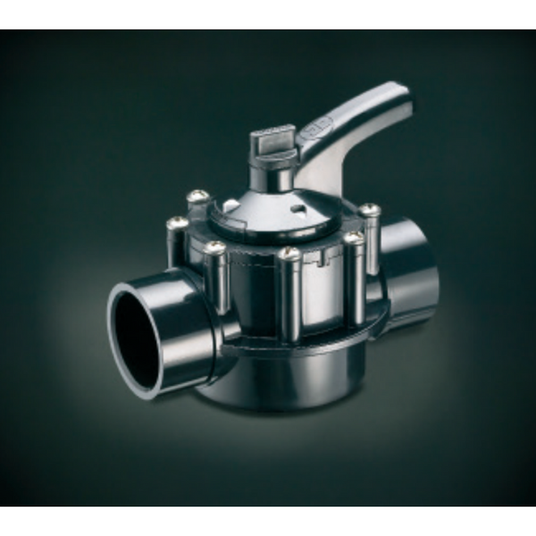 Hayward Deluxe 2 Way Ball Valve Black