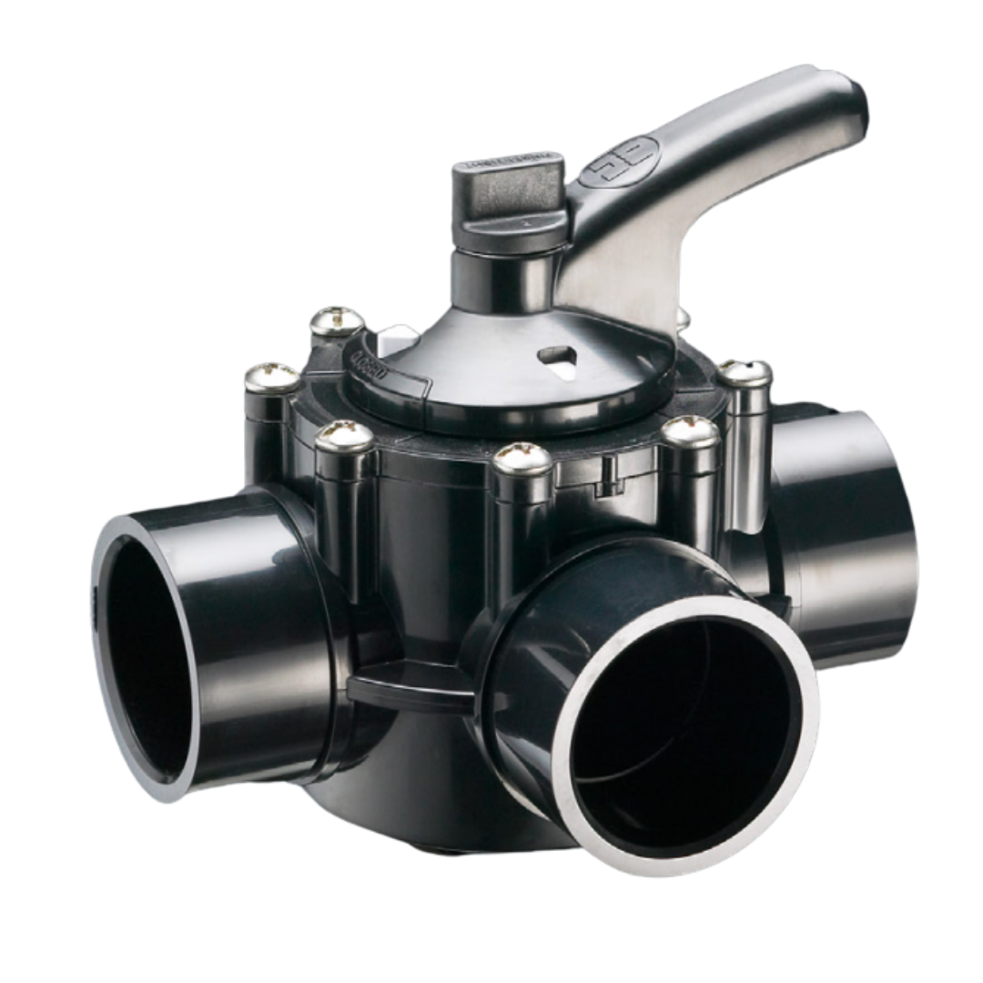 Hayward Deluxe 3 Way Ball Valve Black