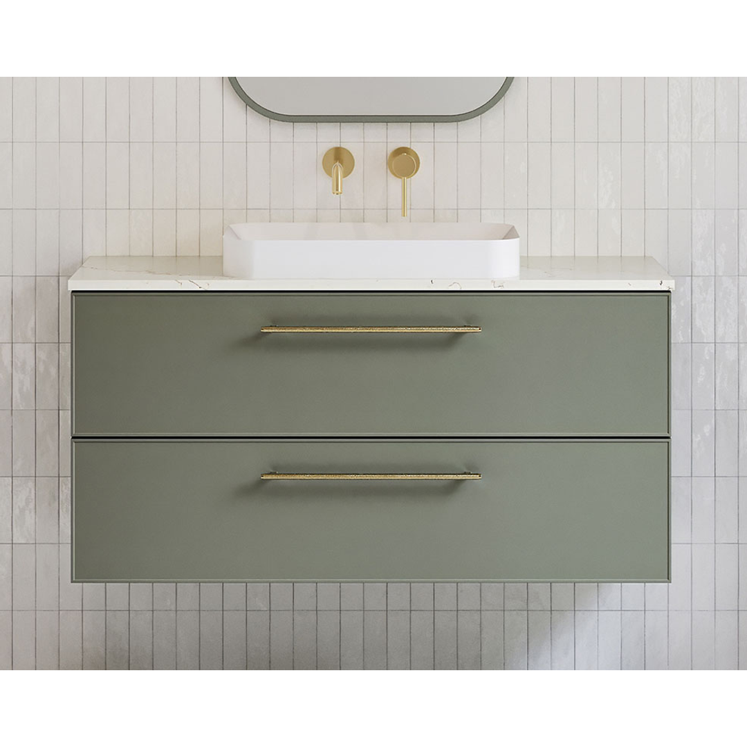 Timberline Henley Wall Hung Vanity 1200mm Centre Bowl - Cabinet Only