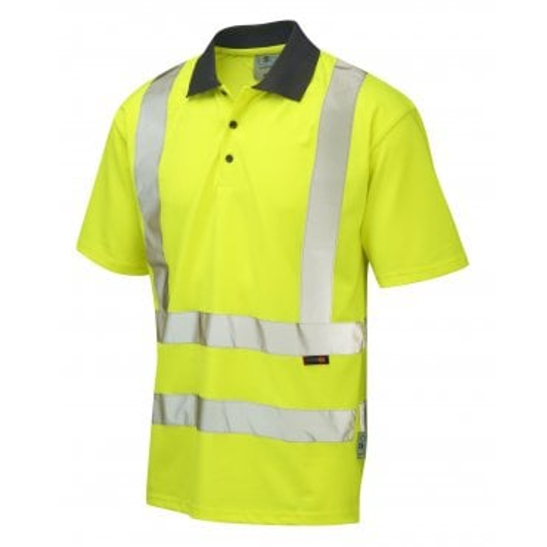 Hi-Vis Microfibre Polo Yellow XL