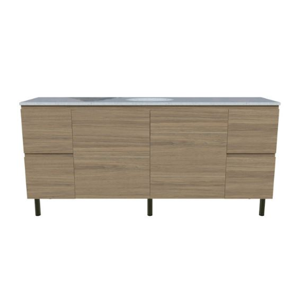 Timberline Nevada Vanity 1800 Sgl Bowl Silksurface White Gloss U/C Basin On Legs