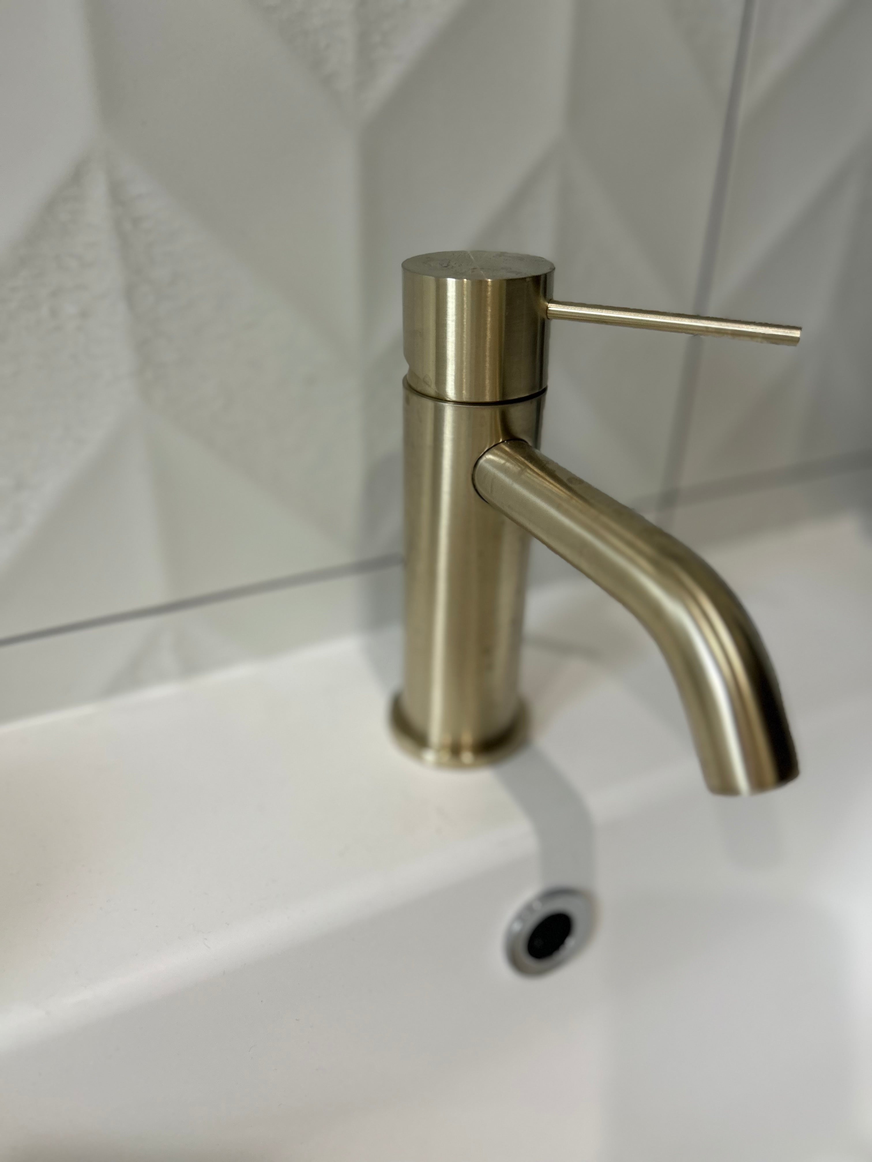 Nero Mecca Basin Mixer - Brushed Gold