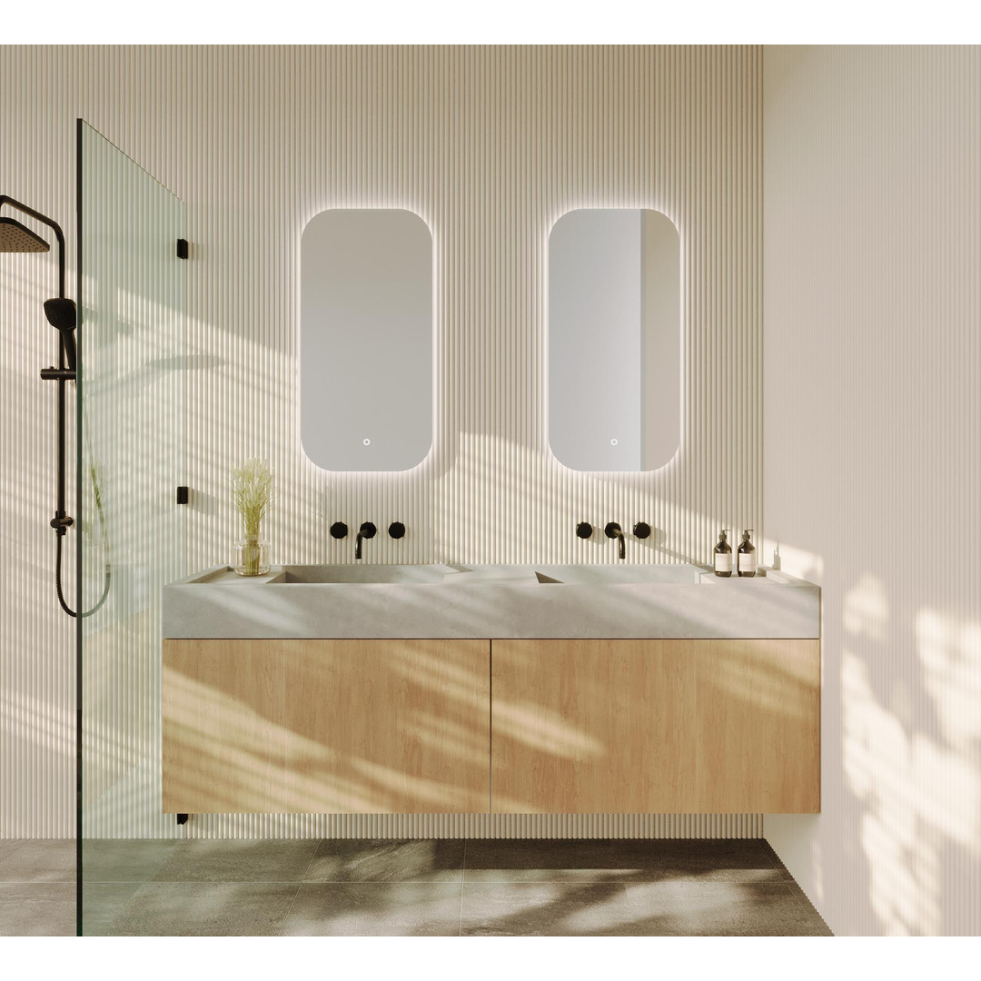 Remer I-Series 450 Soft Rectangle Led Mirror With Demister