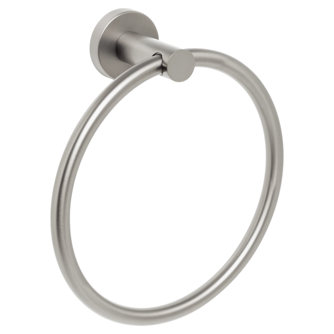 Johnson Suisse Venezia Towel Ring Pvd Brushed Nickel II