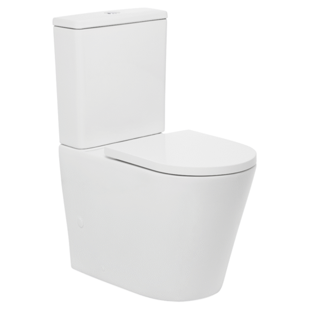 Johnson Suisse Venezia Tornado Flush To Wall Comfort Toilet Suite Incl Sc Seat