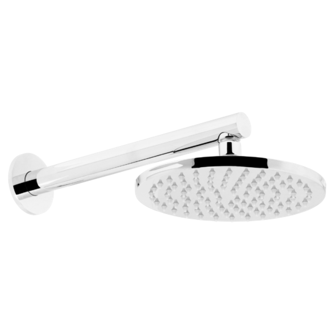 Johnson Suisse Venezia Overhead Shower With Wall Shower 300Mm Arm Chrome