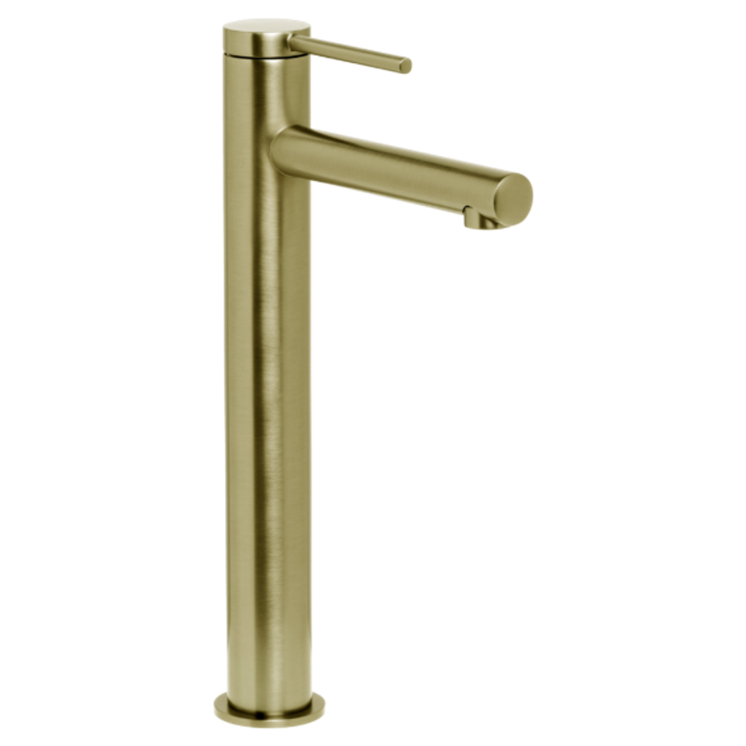 Johnson Suisse Venezia Extended Basin Mixer Brushed Brass Lead Free