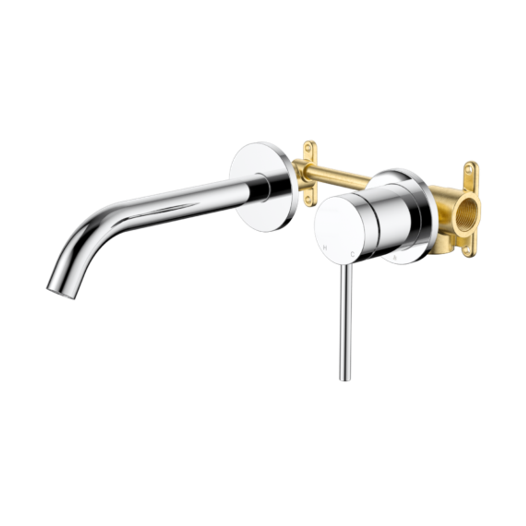 Johnson Suisse Venezia Wall Basin Mixer Kit Complete Chrome Lead Free