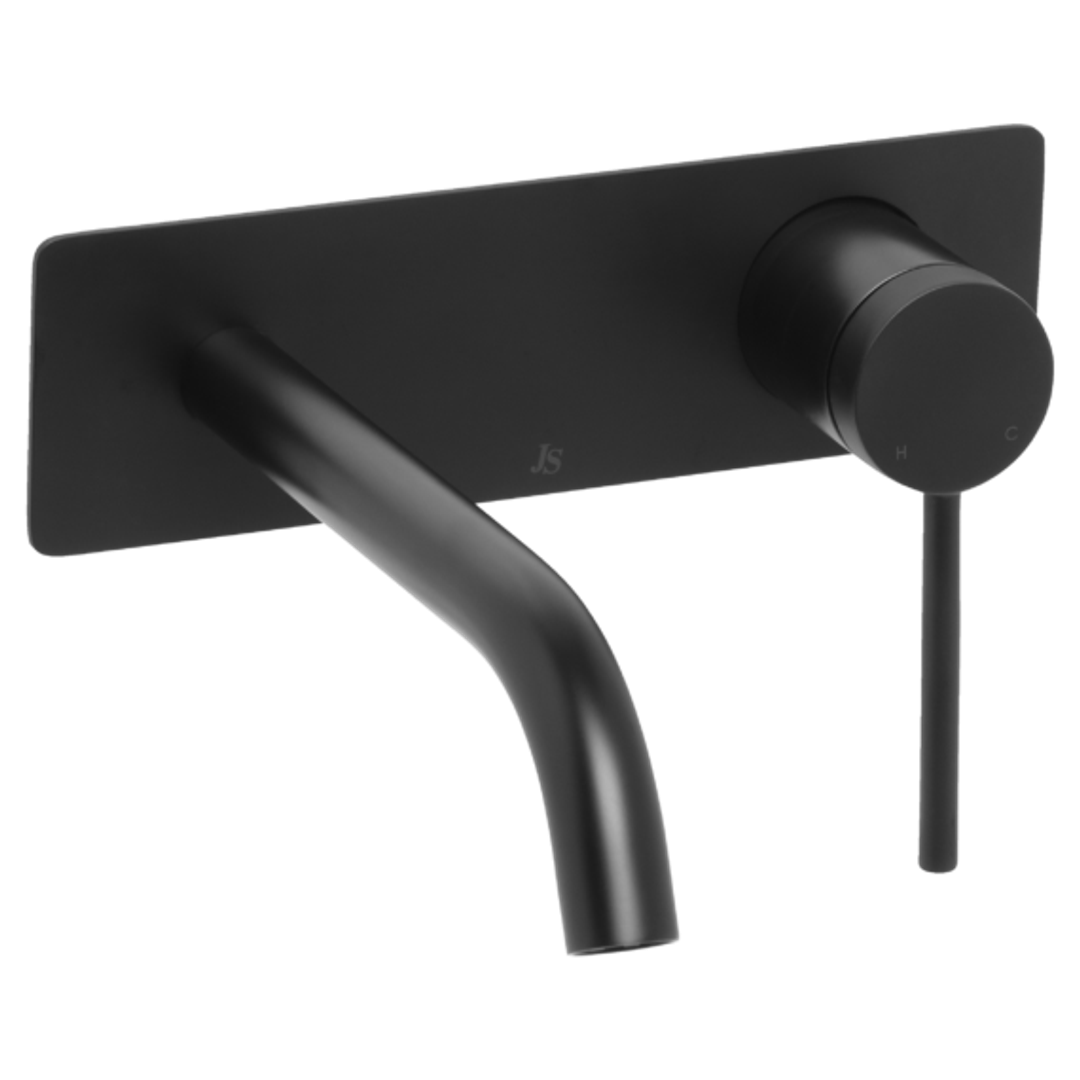 Johnson Suisse Venezia Wall Basin Mixer Matte Black