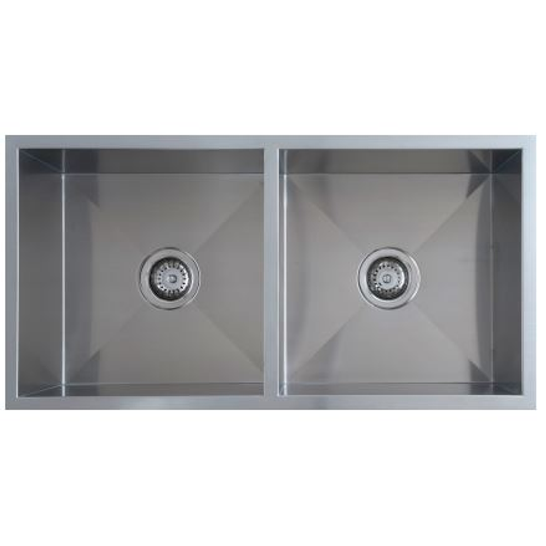 Interchange Uptown 250 Double Square Sink Radius Corner - 875 X 450 X 250