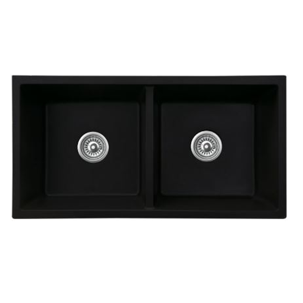 Interchange Uptown Quartz Granite Gs2 Double Bowl Sink Nth 875X457X230
