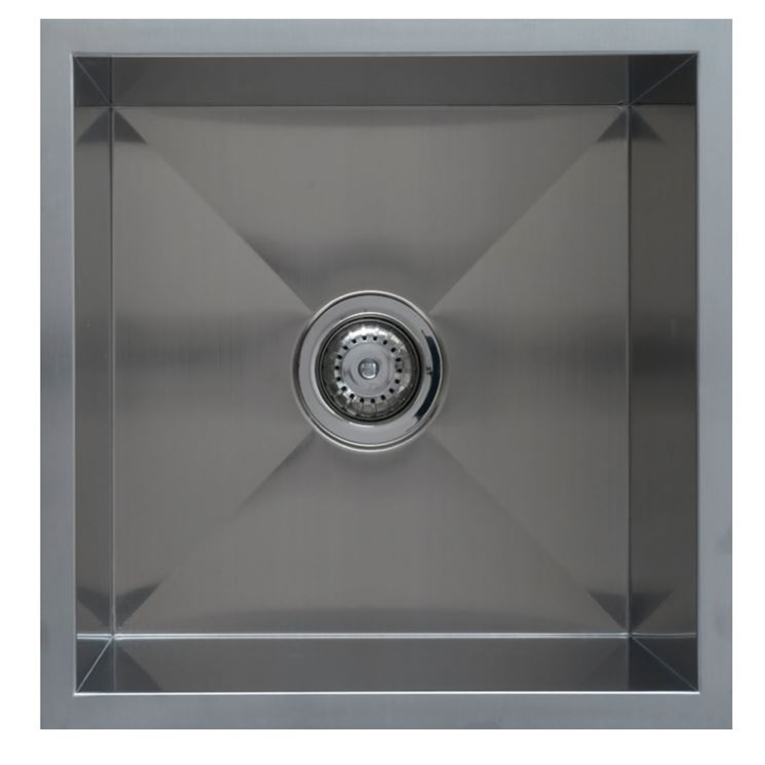 Interchange Uptown Single Square Sink 450 X 450 X 250 - Radius Corner