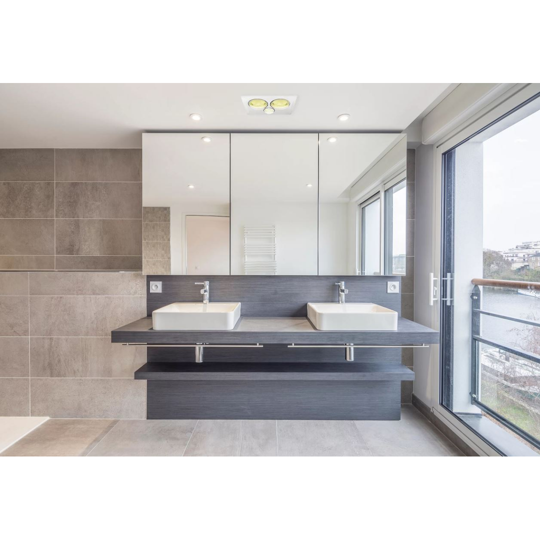 Ixl Triumph 3-In-One 375 Watt 2 Heatlamp 1 Light 11312