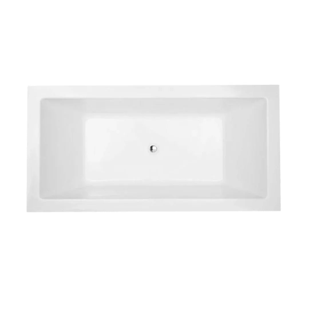 Acrylic Inset Bath White No Overflow 1500mm - Burdens Plumbing