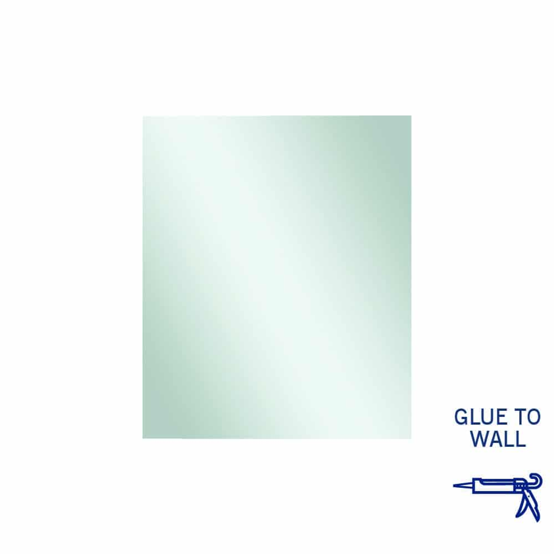 Thermogroup Jackson Rectangle Polished Edge Mirror 900x750mm - Glue-to-Wall