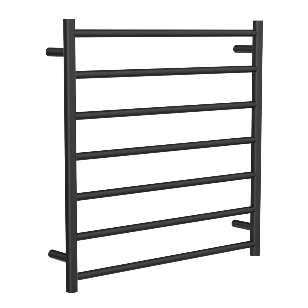 Linsol Allegra 7 Bar Heated Towel Rail - Matte Black