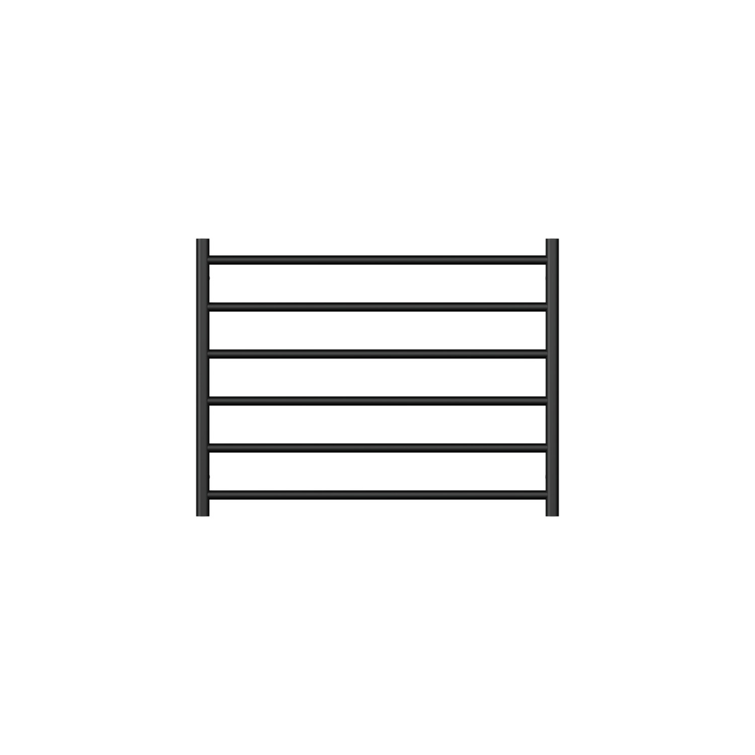 Linsol Allegra 6 Bar Wideheated Towel Rail - Matte Black