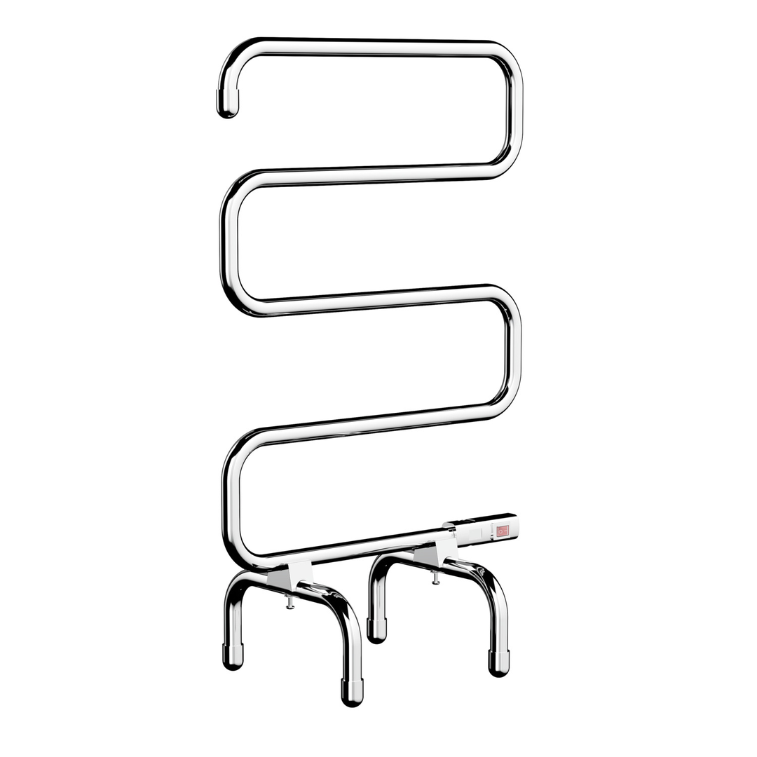 Linsol Avid Freestanding 5 Bar Heated Towel Rail - Chrome
