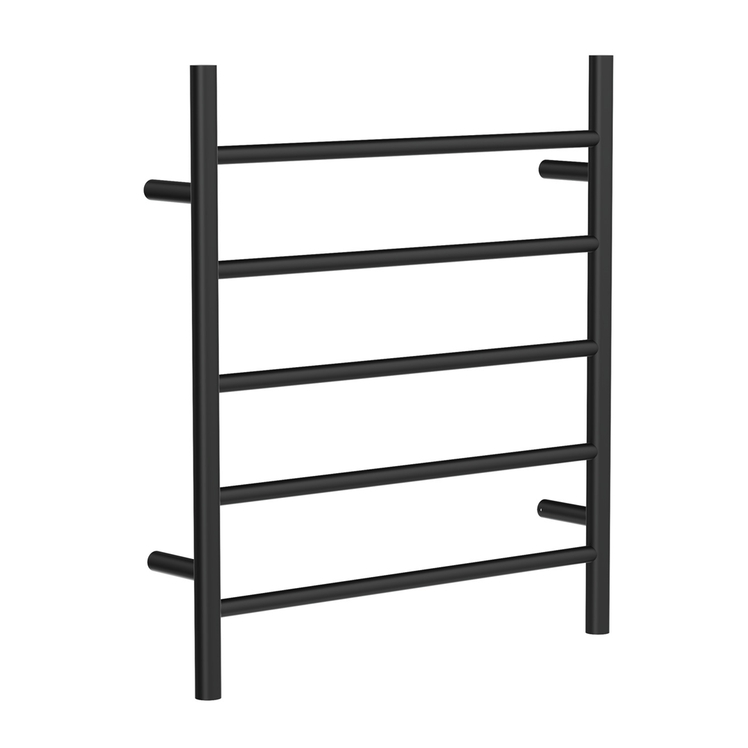 Linsol Avid 5 Bar Heated Towel Rail - Matte Black
