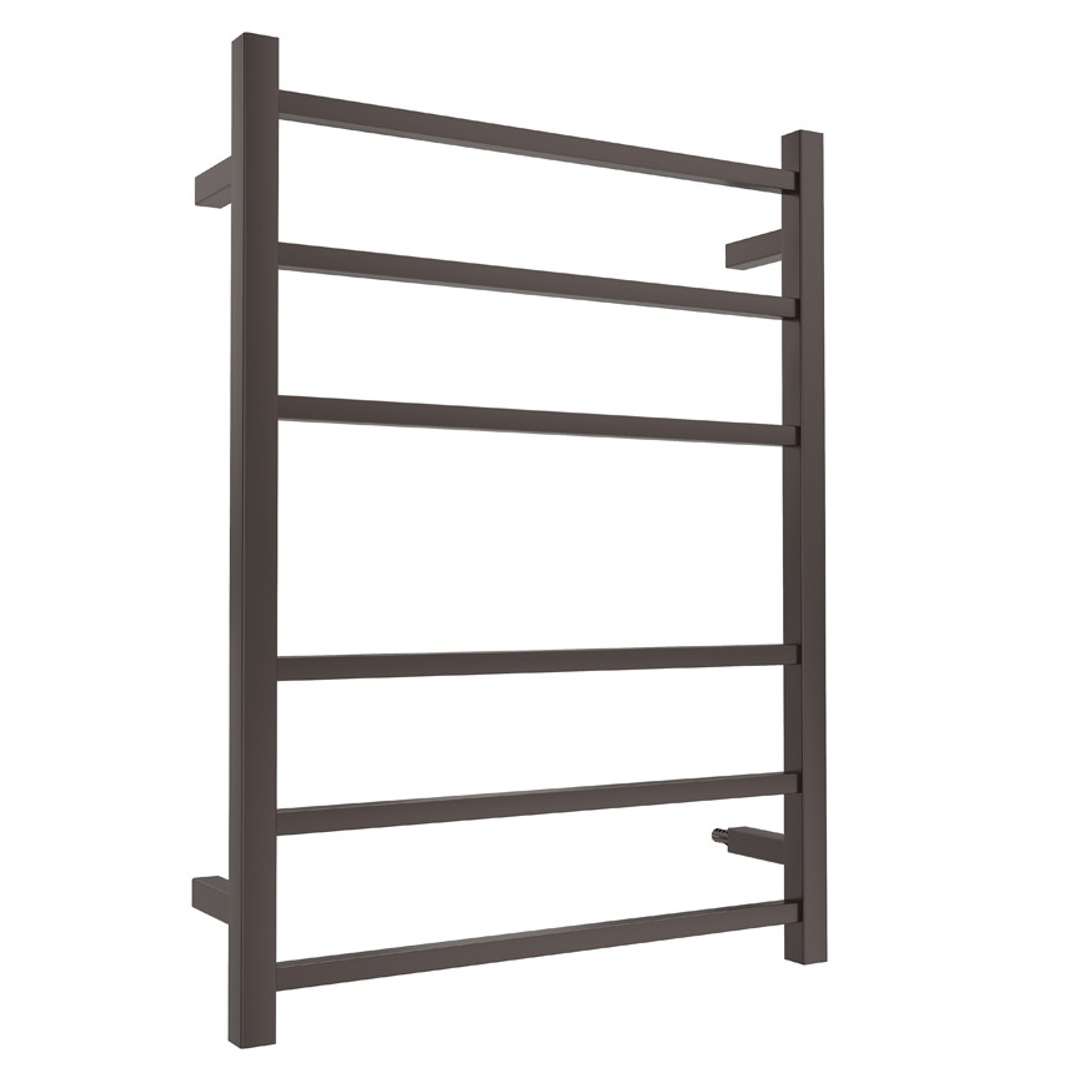 Linsol Spirit 6 Bar Heated Towel Rail - Gunmetal