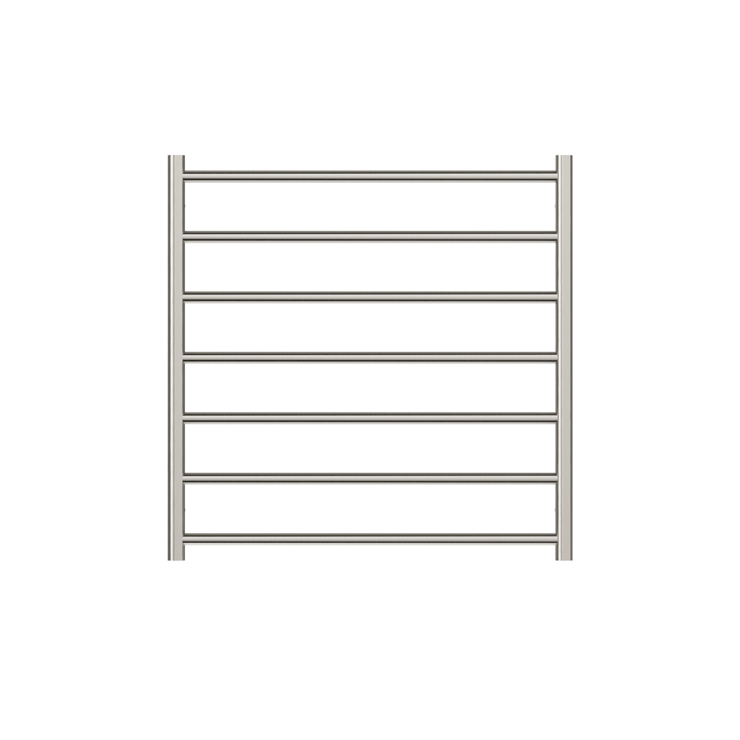 Linsol Allegra 7 Bar Heated Towel Rail - Brushed Nickel