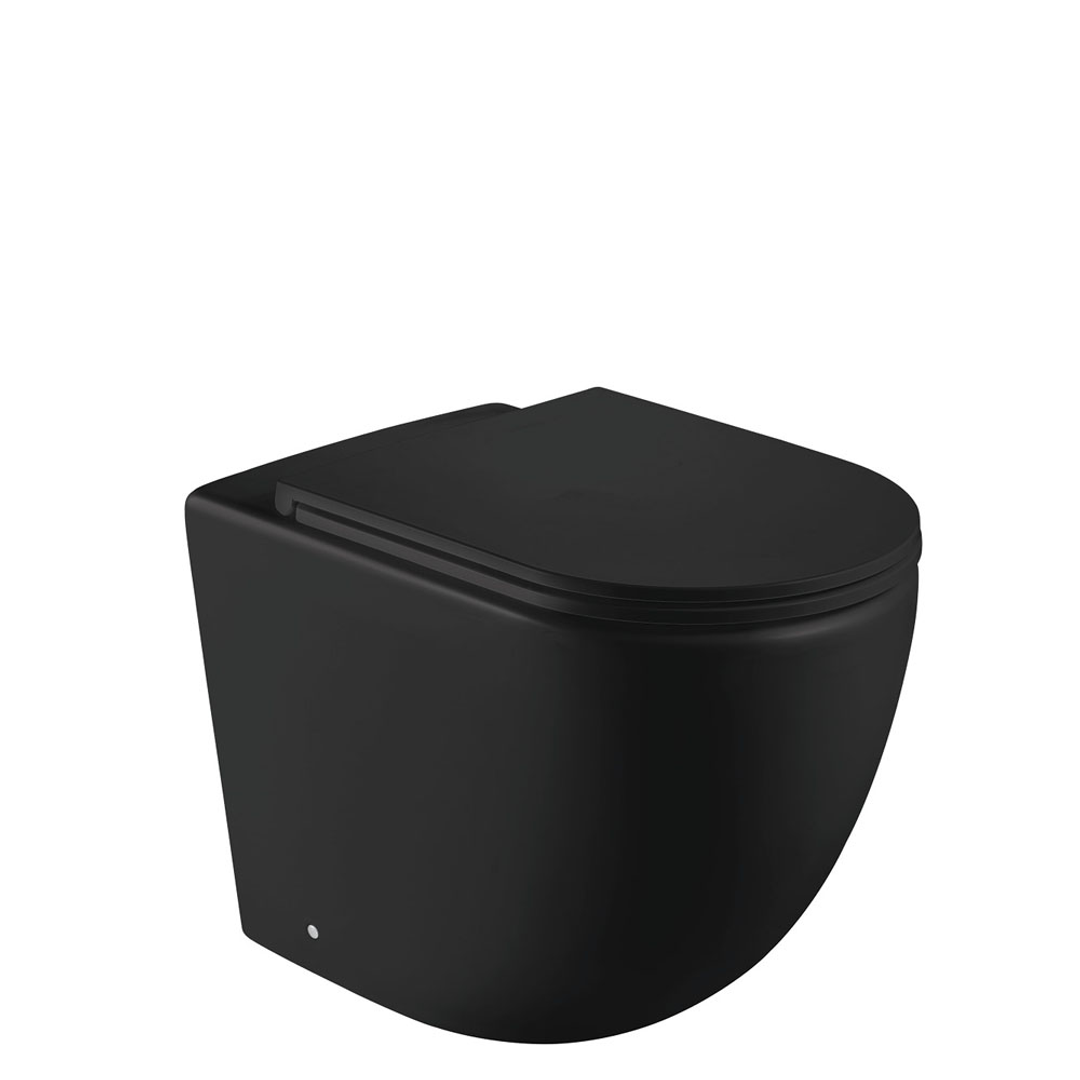 Fienza Koko Black Wall Faced S Trap Suite
