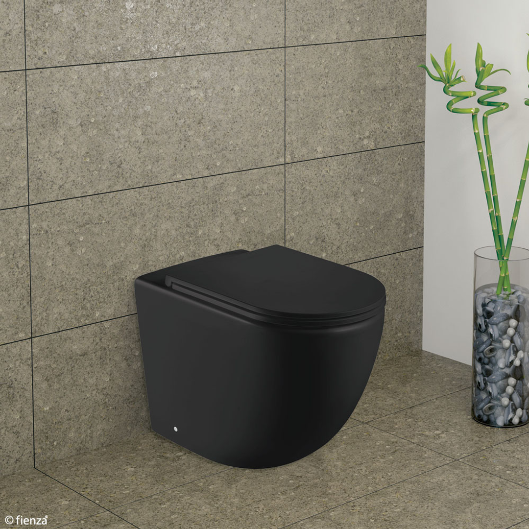 Fienza Koko Black Wall Faced P Trap Suite