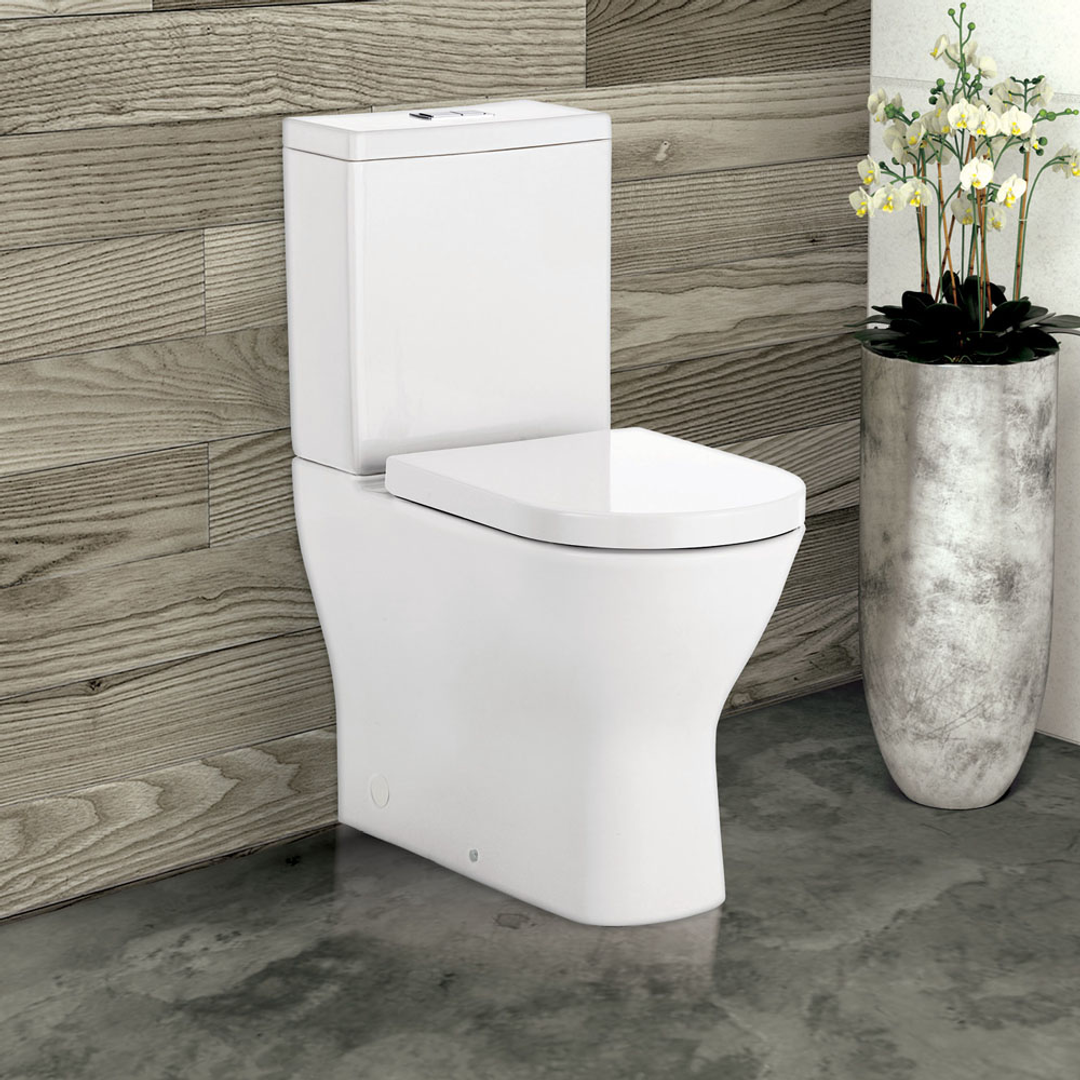 Fienza Delta Toilet Suite S Trap 90-160 Back To Wall Nano Glaze K005A