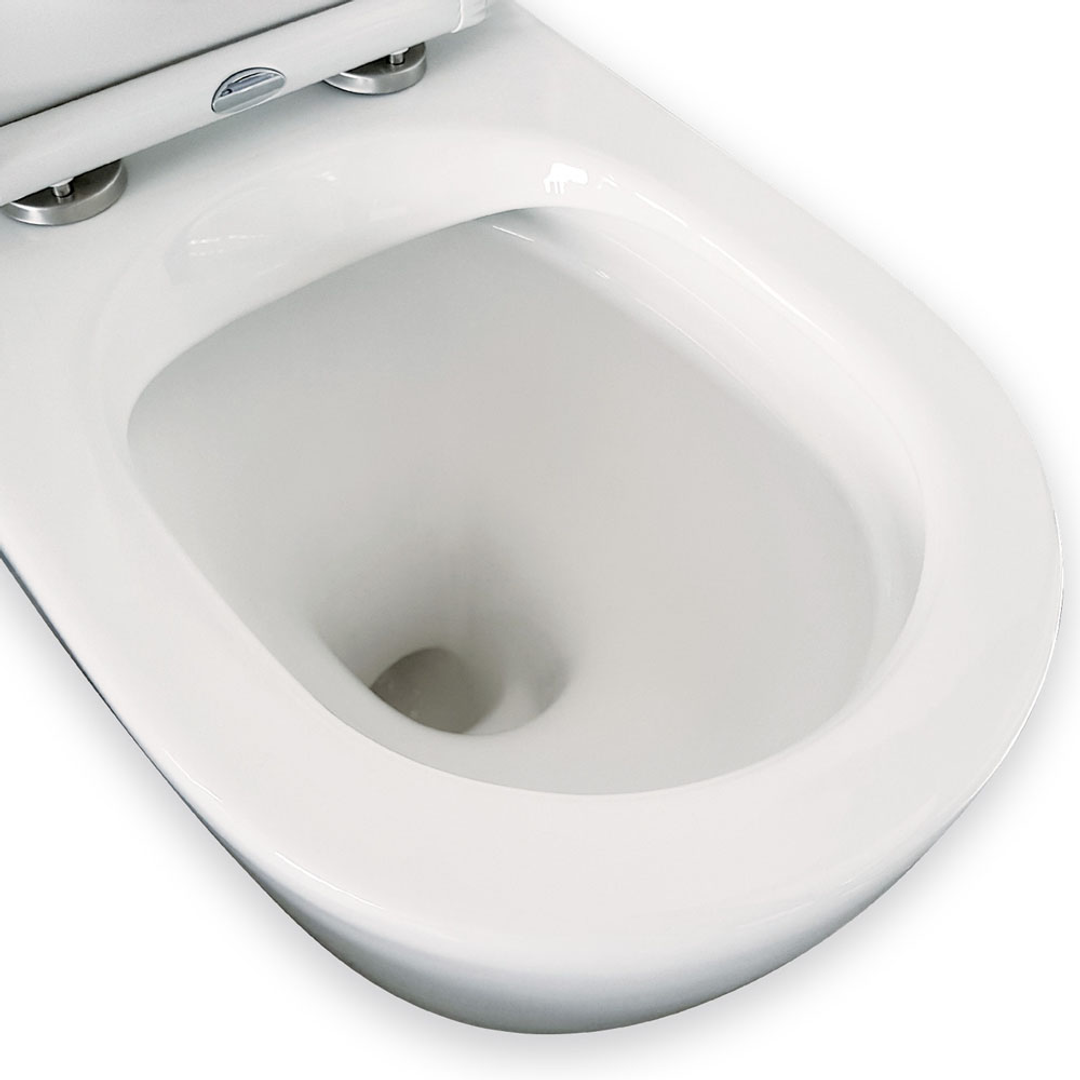 Fienza Alix Rimless S Trap Toilet Suite 90-160 Slim Seat K011A-2