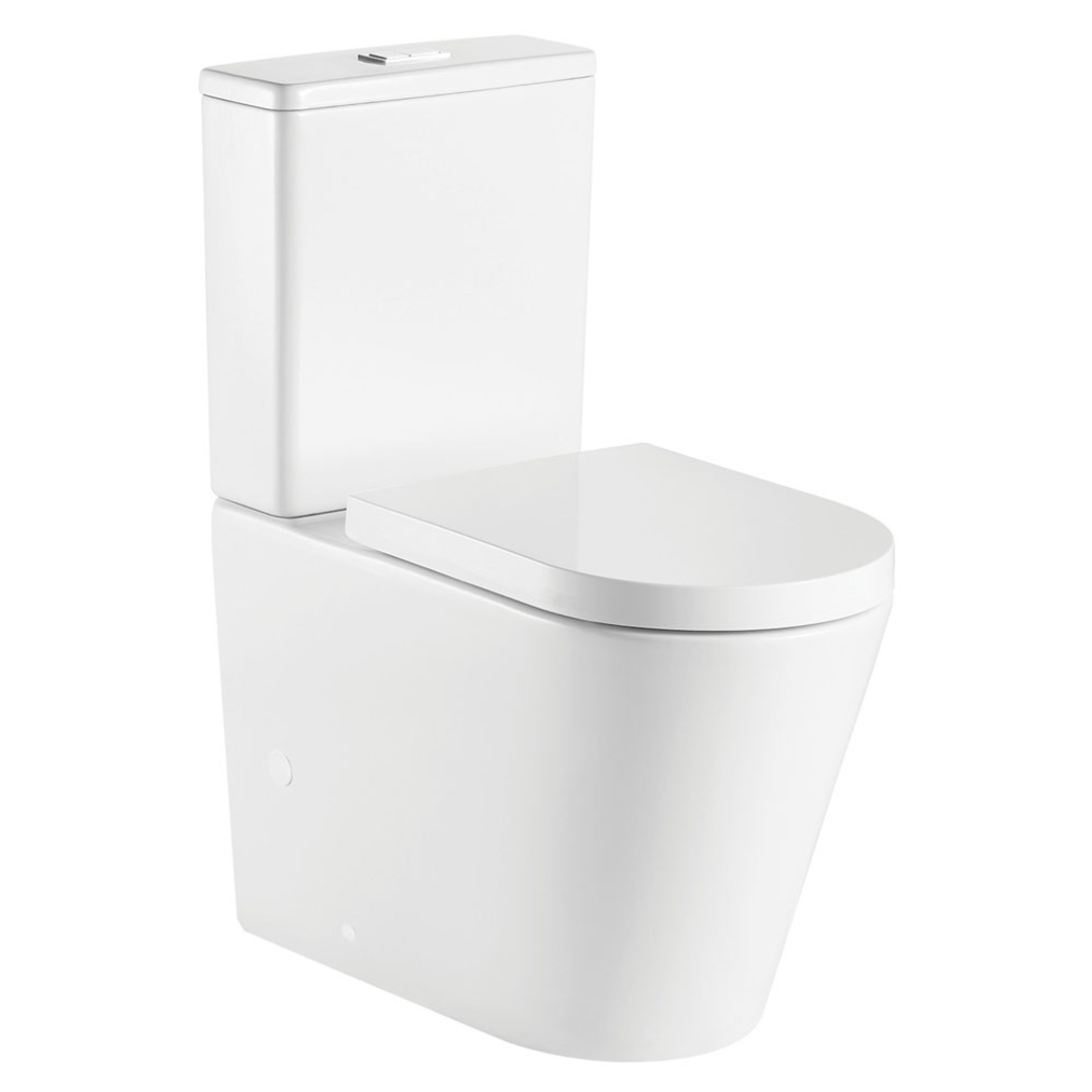 Fienza Geberit Kaya Tornado S Trap 90-160 Btw Toilet Suite 4 Star 4.5L/3L Thick Seat