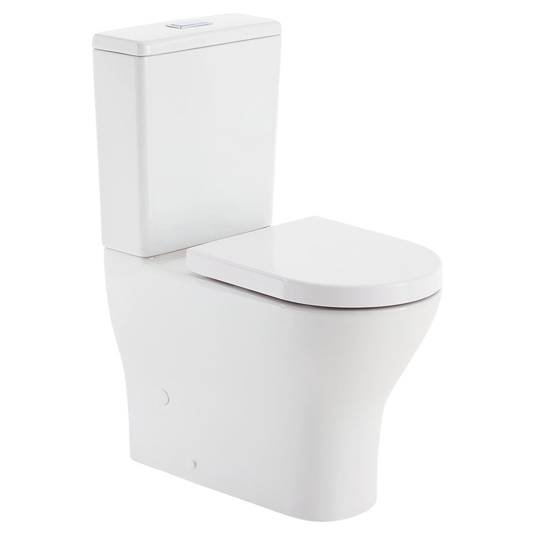 Fienza Geberit Tono Tornado P Trap Btw Toilet Suite 4 Star 5/3L Slim Seat