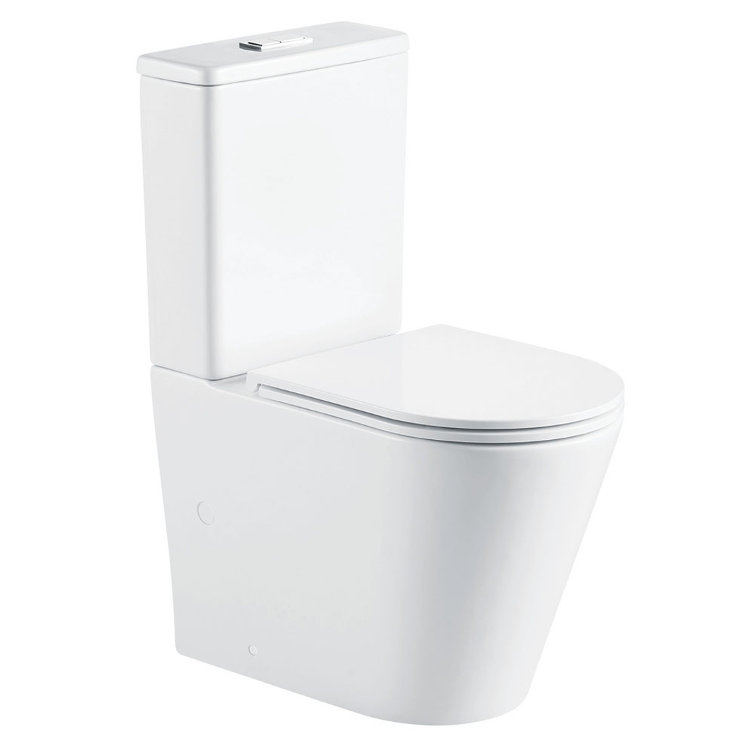 Fienza Aluca Tornado P-Trap Btw Toilet Suite 4 Star Rated 4.5/3L Thick Seat