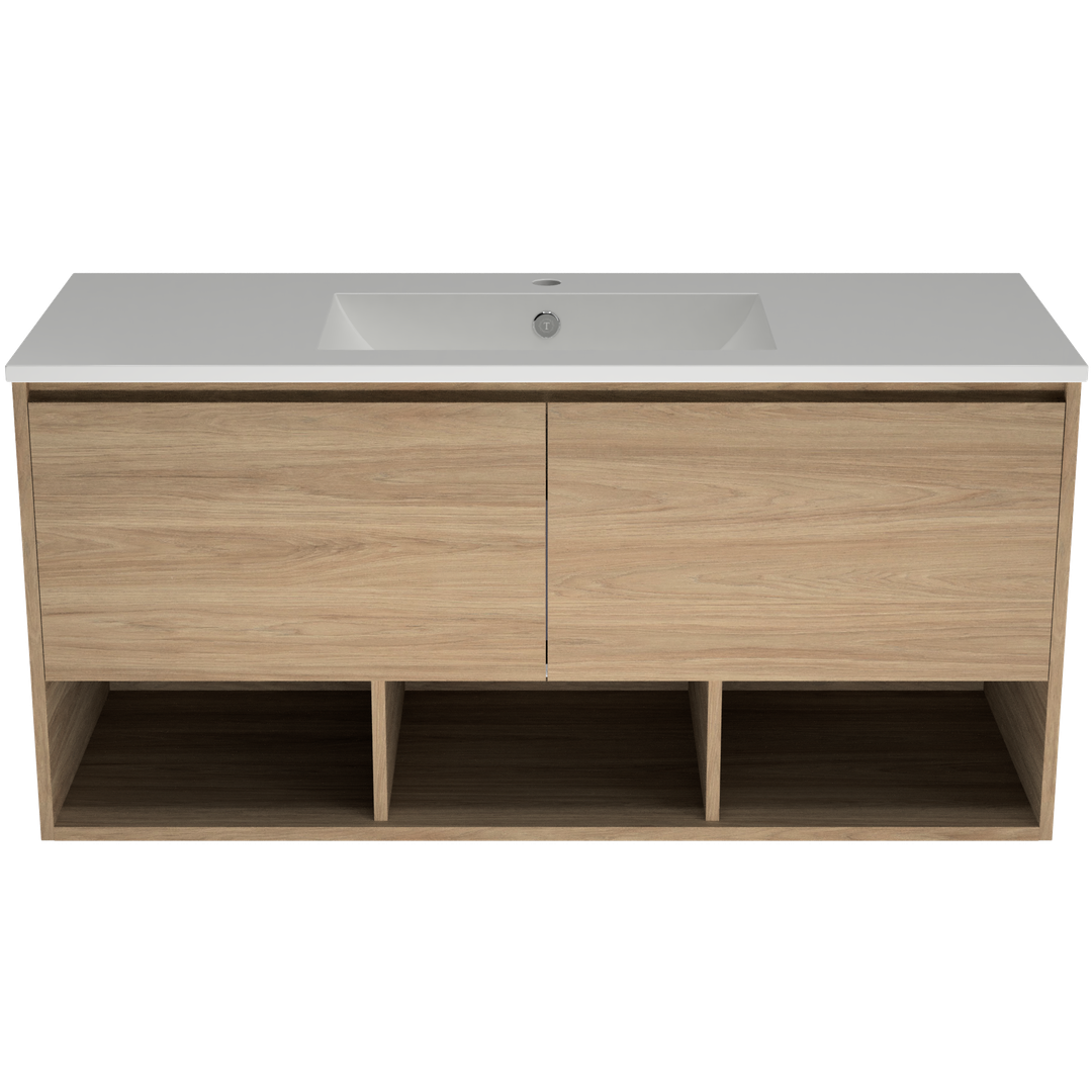 Timberline Kansas Wall Hung Vanity 1200mm Centre Bowl